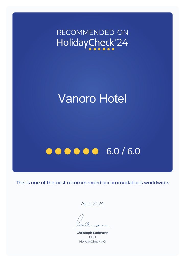 HolidayCheck Certificate